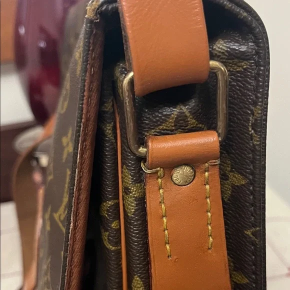 Louis Vuitton crossbody Cartouchière   1989 beautiful condition painted vachetta - Picture 12 of 16